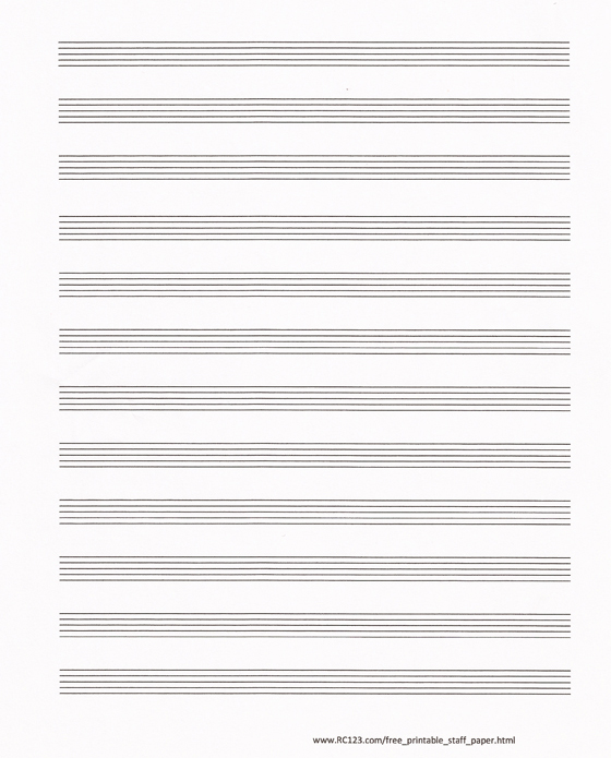 Printable Blank Music Staff Paper | Search Results | Calendar 2015